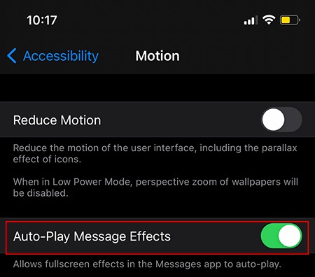 iPhoneでiMessageの画面エフェクトを無効にする方法|自動再生をオフにする手順