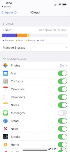 iCloudストレージを圧迫している犯人を見つける方法