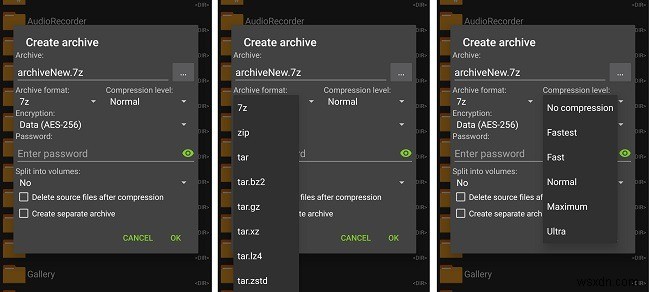 ZArchiverでAndroidのファイルを圧縮・解凍する方法