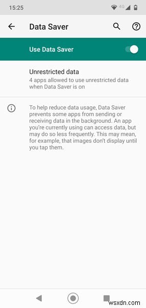 Androidでアプリがモバイルデータを使わないようにする方法