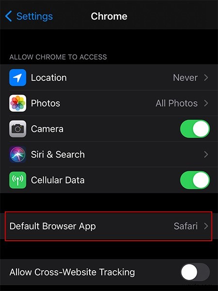 iPhoneとiPadでデフォルトのWebブラウザを変更する方法
