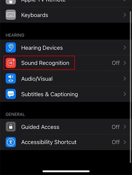 iPhoneの「サウンド認識」機能で音声アラートを設定する方法