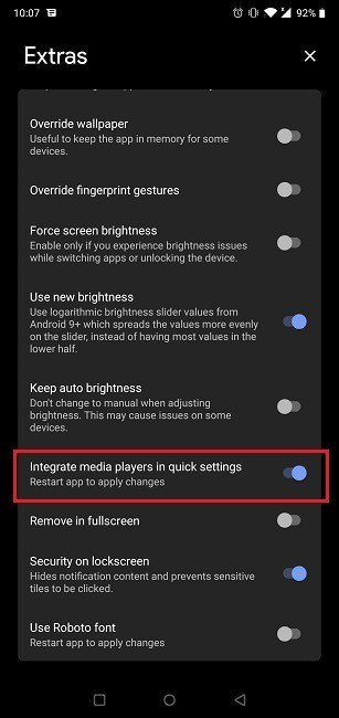 Androidのクイック設定で音楽コントロールを表示・操作する方法