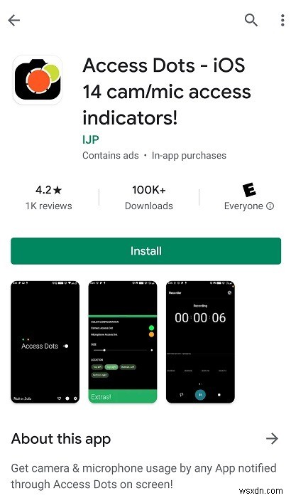 【Android】無料アプリ「Access Dots」でアプリがバックグラウンドでマイク・カメラを使っていないか見張る方法