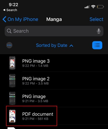 iOSでWebサイトのフルページスクリーンショットを撮ってPDF保存・共有する方法