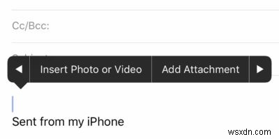 iOSの「メール」アプリで写真・動画・ファイルを添付する方法