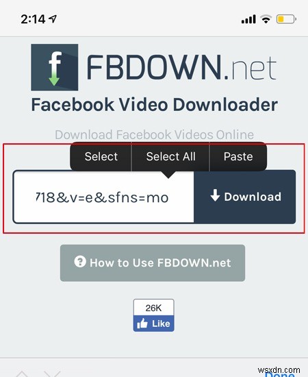 Facebookの動画をiPhoneにダウンロードして保存する方法