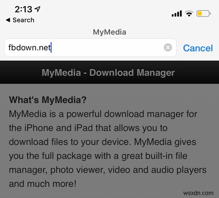 Facebookの動画をiPhoneにダウンロードして保存する方法