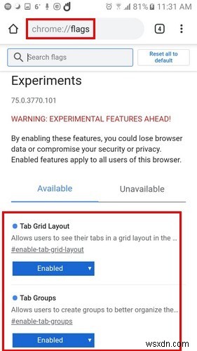 【Android】Chromeでタブをグループ化する方法 – Flagsによる設定手順と注意点
