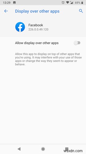 Androidの「画面オーバーレイが検出されました」エラーを解決する方法