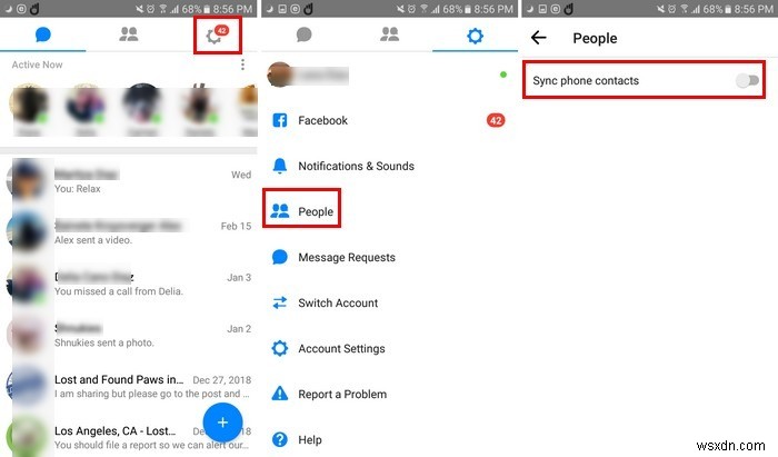 Facebook Messengerで連絡先を同期・同期解除する方法【Android/iOS/Lite対応】