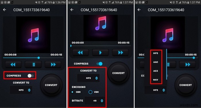 Androidで大きなオーディオファイルを圧縮する方法【おすすめアプリ3選】