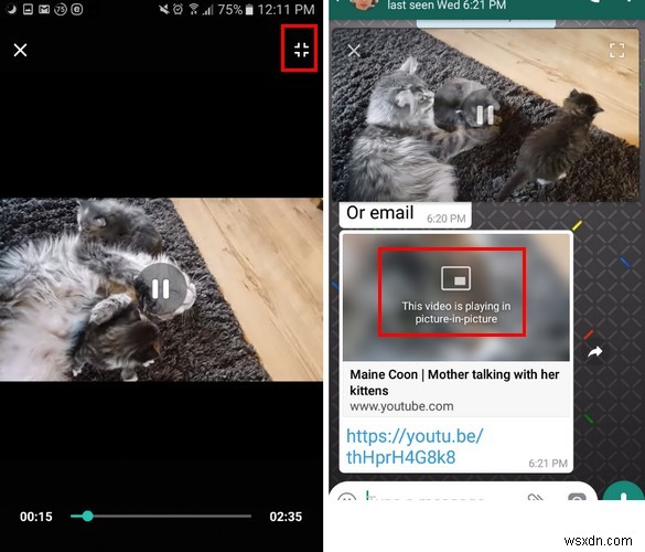 WhatsAppのピクチャーインピクチャーモードの使い方と動作しないときの対処法