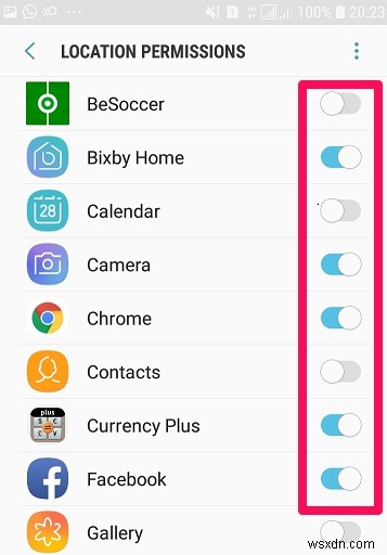 Androidで位置情報へのアクセスを許可しているアプリを確認・管理する方法