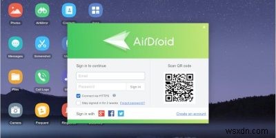 AirDroidを使ってAndroidスマートフォンをLinuxに接続する方法
