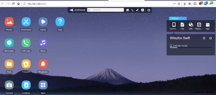 AirDroidを使ってAndroidスマートフォンをLinuxに接続する方法