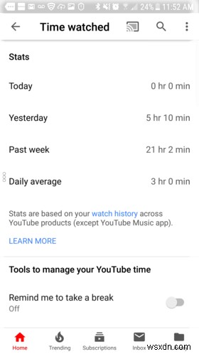 YouTubeのデジタルウェルビーイング機能で視聴時間を管理する方法
