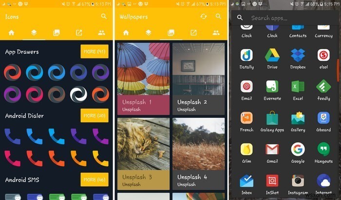 AndroidのNova Launcherを彩るおすすめテーマ・アイコンパック6選
