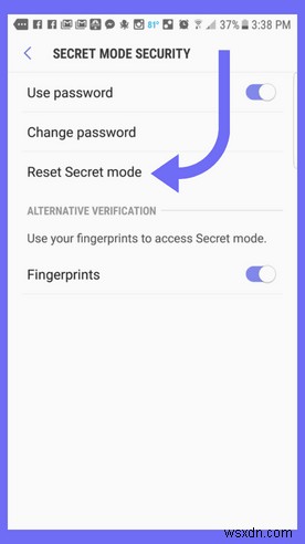 Androidでシークレットモードをパスワードで保護する方法【Samsung Internet】