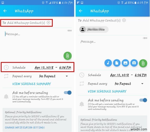 【SKEDit】WhatsAppメッセージの送信を予約・スケジュールする方法