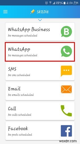 【SKEDit】WhatsAppメッセージの送信を予約・スケジュールする方法