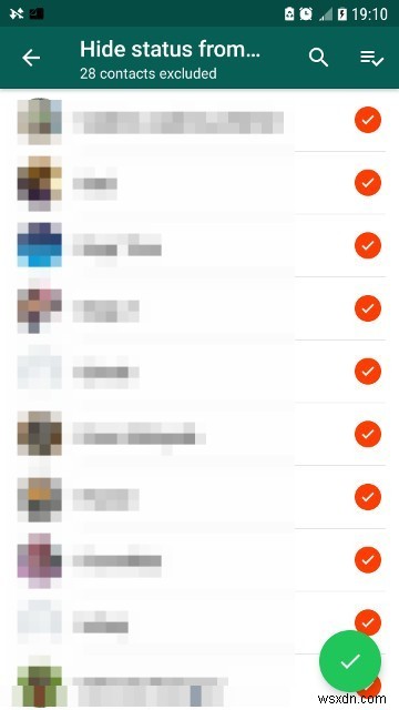 【Android】特定の連絡先からWhatsAppステータスを非表示にする方法