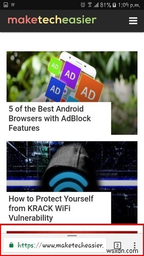 AndroidでChromeのアドレスバーを画面下部に移動する方法