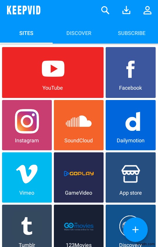 Keepvid Androidでオンライン動画を簡単にダウンロードする方法