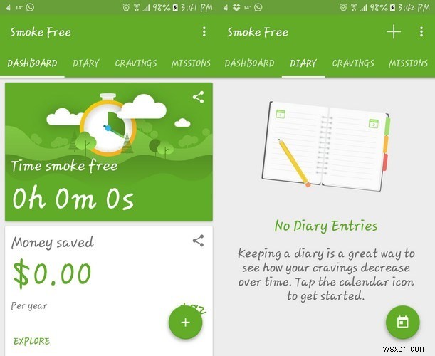 禁煙を成功に導く無料Androidアプリ5選|節約額や健康改善も見える化