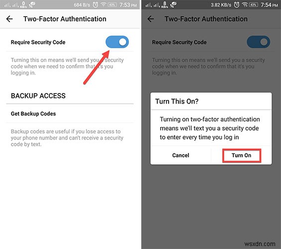 Android版Instagramで2要素認証を有効にする方法を徹底解説