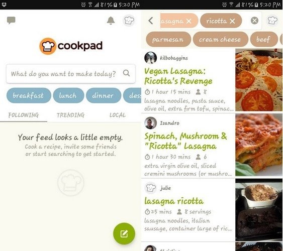 Androidにおすすめのレシピ管理アプリ5選
