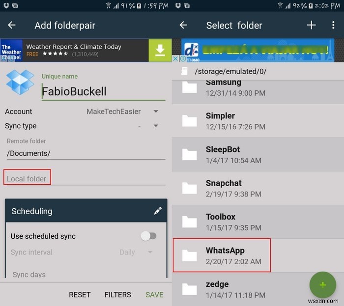 WhatsAppのチャット履歴をDropboxにバックアップする方法|FolderSync Lite活用ガイド