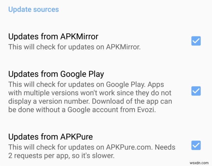 Google PlayストアなしでAndroidアプリの更新通知を受け取る方法