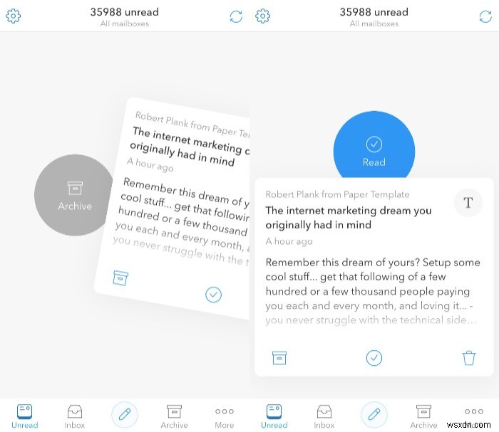 モーニングメールでメールをスワイプ!受信トレイゼロを目指す方法【iOS】