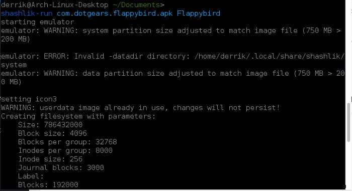 ShashlikでLinuxデスクトップ上にAndroidアプリを直接実行する方法