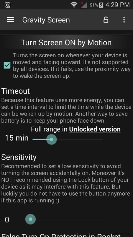 電源ボタン不要!Androidスマホを自動でオン・オフできるアプリ「Gravity Screen」の使い方