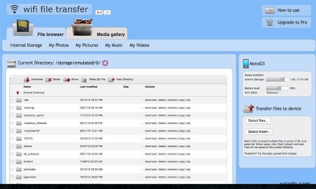 Wi-Fiファイル転送アプリでAndroidとPC間のファイルをワイヤレス共有する方法