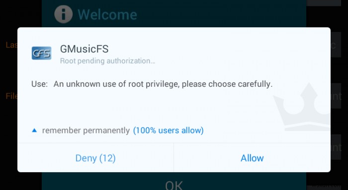 GmusicFSでAndroidの他の音楽プレーヤーからGoogle Play Musicのライブラリにアクセスする方法