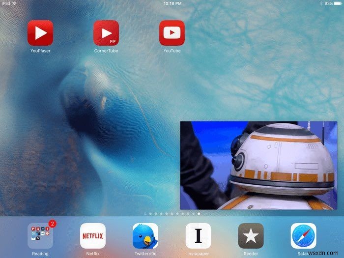 iOS 9のピクチャーインピクチャー(PIP)モードでYouTube動画を視聴する方法