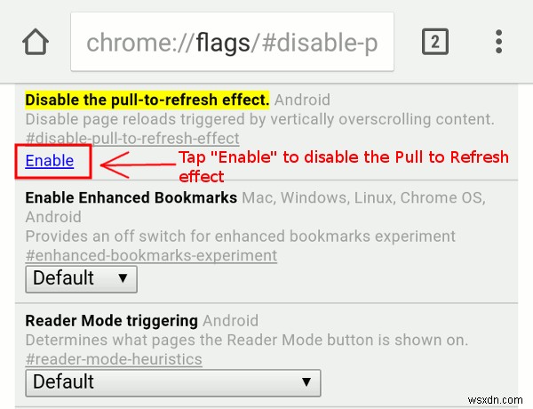 【Android】Chromeの「プルして更新」機能を無効にする方法
