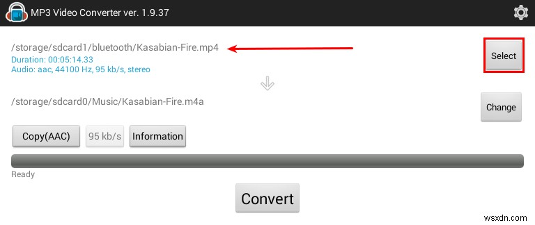 「MP3 Video Converter」でAndroidの動画を音声ファイル（MP3/AAC）に変換する方法