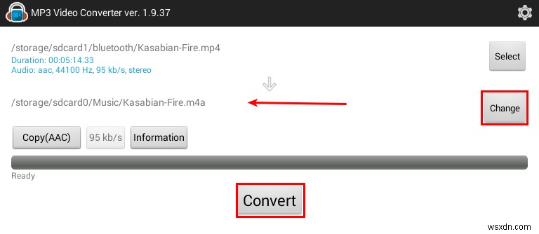 「MP3 Video Converter」でAndroidの動画を音声ファイル（MP3/AAC）に変換する方法