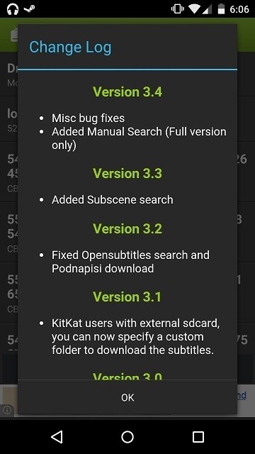 SubLoaderを使ってAndroid端末で映画の字幕をダウンロードする方法