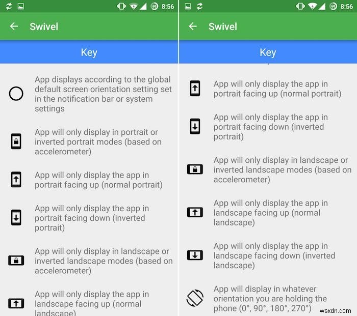 【Android】アプリ「Swivel」を使ってアプリごとに画面の向きをロックする方法