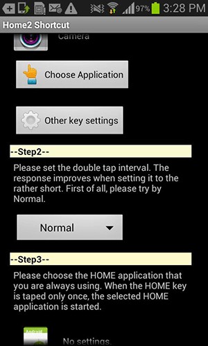 Androidのホームボタンをダブルタップしてカメラを起動する方法