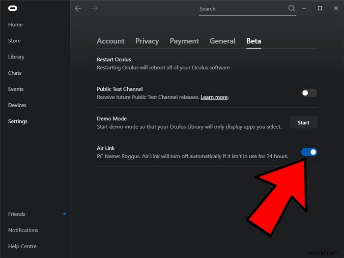Oculus Quest 2でOculus Air Linkを有効にする方法を徹底解説