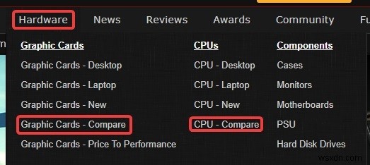 CPU・GPUを簡単に比較できる!おすすめハードウェア比較ツール4選