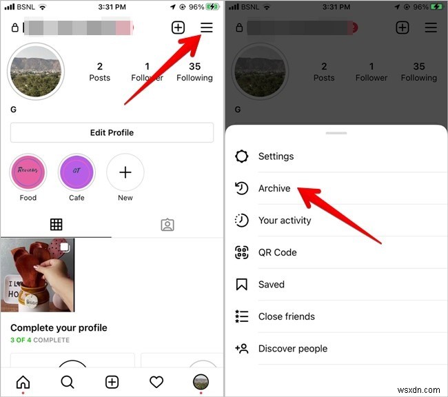 Instagramのカルーセル投稿やストーリーから1枚だけ写真を削除する方法