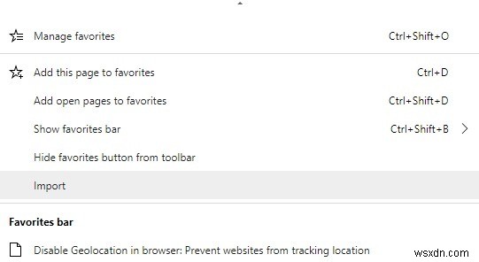 Microsoft Edgeでお気に入り(ブックマーク)をインポート・エクスポートする完全ガイド
