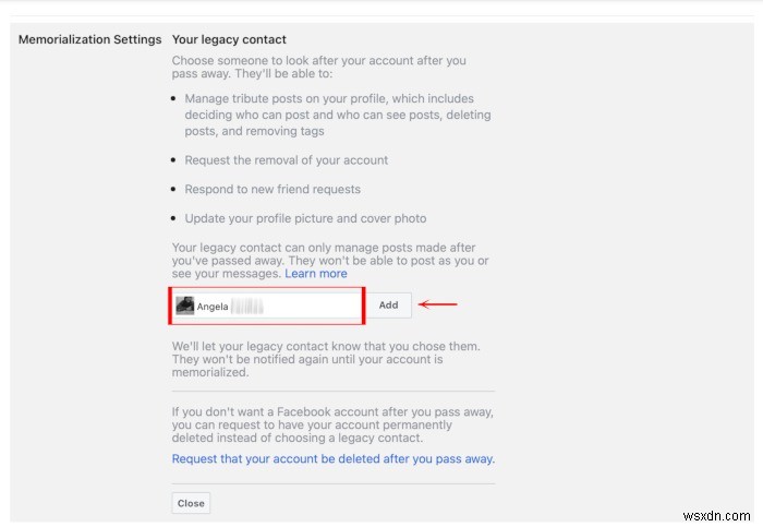 Facebookのレガシー連絡先を設定してアカウントをメモリアル化する方法